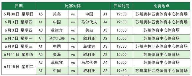 亚洲杯赛程表 中国女排2022亚洲杯赛程表